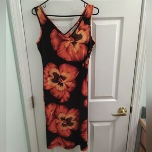 Vintage BCBG Paris Floral Tropical Dress